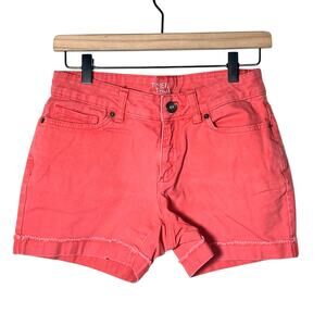 Time and Tru pink denim jean shorts size 4 B161